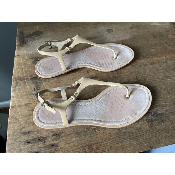 BRIAN ATWOOD Patent Trim Thong Sandals - Size 8.5 - Picture 5 of 6